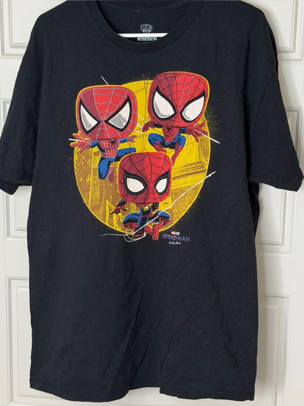 Funko Pop! Tees Marvel Spider-Man No Way Home Trio Graphic T-Shirt Black XL